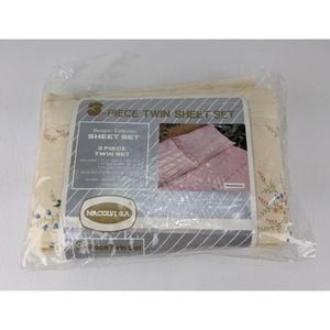 Vintage MACOLYI, S.A. 3 Piece Twin Sheet Set Designer Collection PRIMAVERA